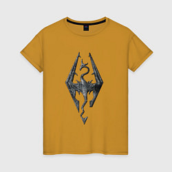 Женская футболка СКАЙРИМ ЛОГО SKYRIM LOGO