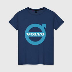 Женская футболка Volvo логотип