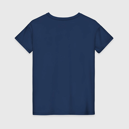 Женская футболка Сотворение тигрёнка - пародия на Микеланджело / Тёмно-синий – фото 2