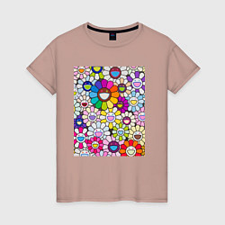 Женская футболка Field of Flowers Мураками