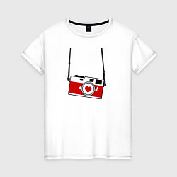 Женская футболка Фотоаппарат любви