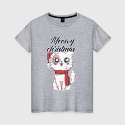 Женская футболка Christmas Cat