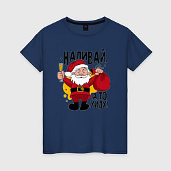 Женская футболка Праздник деда Мороза