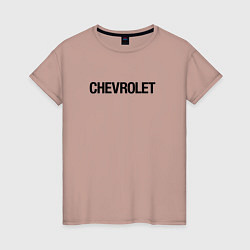 Женская футболка Chevrolet Лого Эмблема спина