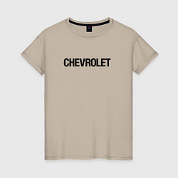 Женская футболка Chevrolet Лого Эмблема спина