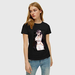 Футболка хлопковая женская Альбедо Albedo Повелитель, цвет: черный — фото 2