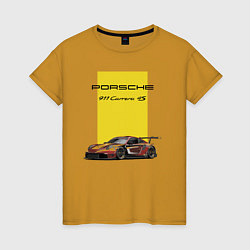 Женская футболка Porsche Carrera 4S Motorsport