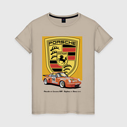 Женская футболка Porsche 911 Carrera RSR - Daytona 24 Hours 1973