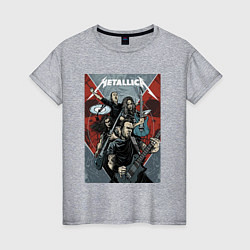 Женская футболка Metallica - cool dudes!