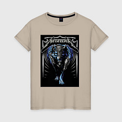 Женская футболка Metallica - thrash metal style