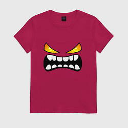 Женская футболка Geometry Dash: Demon Face