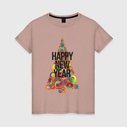 Женская футболка Счастливого Нового Года