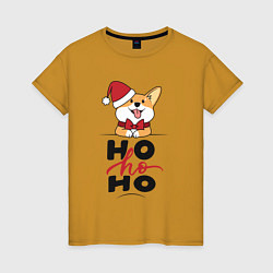 Женская футболка Corgi Ho ho Ho