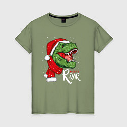 Женская футболка T-rex Merry Roar
