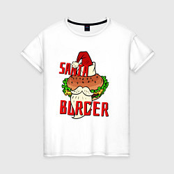 Женская футболка Santa Burger