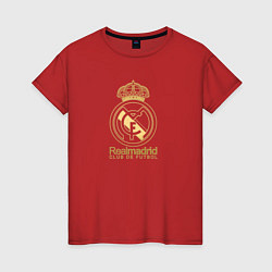 Женская футболка Real Madrid gold logo