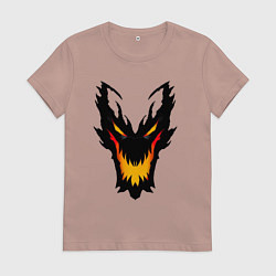 Футболка хлопковая женская ЛИЦО SHADOW FIEND DOTA2, цвет: пыльно-розовый