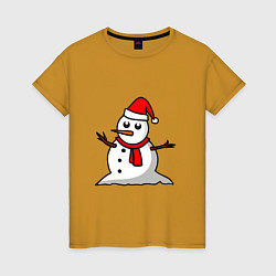 Женская футболка Двухсторонний снеговик