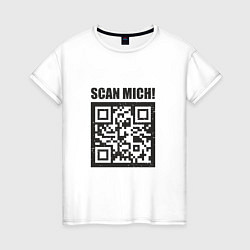 Женская футболка Scan Mich