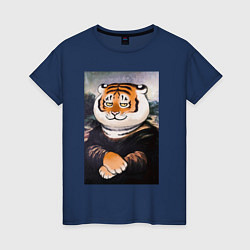Женская футболка Тигр - Мона Лиза