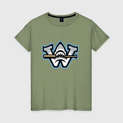 Женская футболка Wilmington sharks - baseball team