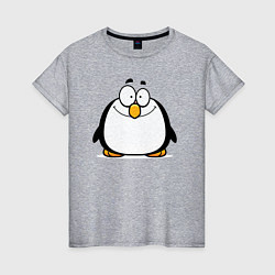 Женская футболка Глазастый пингвин