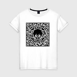 Женская футболка SKULL & BONES QR-code