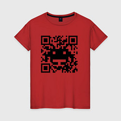 Женская футболка QR-Monster