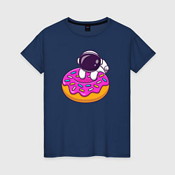Женская футболка Космический пончик