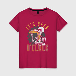 Женская футболка Its beer oclock