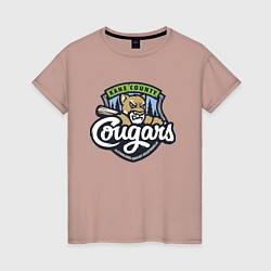 Женская футболка Kane County Cougars - baseball team