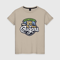 Женская футболка Kane County Cougars - baseball team