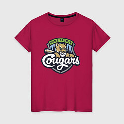 Женская футболка Kane County Cougars - baseball team