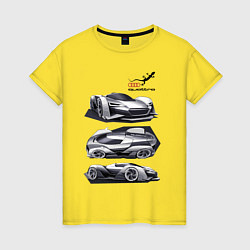 Женская футболка Audi motorsport concept sketch