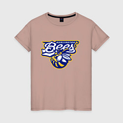Женская футболка Burlington Bees - baseball team