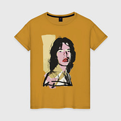 Женская футболка Andy Warhol - Mick Jagger pop art