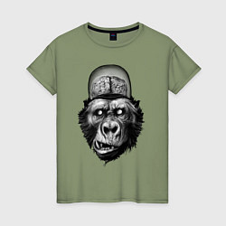 Женская футболка Gorilla brains