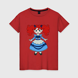 Женская футболка Poppy Playtime doll 01