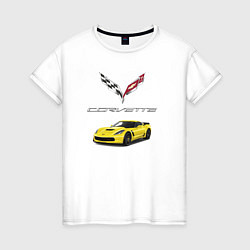 Женская футболка Chevrolet Corvette motorsport