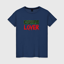 Женская футболка COFFELOVER-для любителей кофе