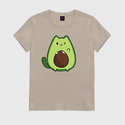 Женская футболка Avo cat o подмигивает