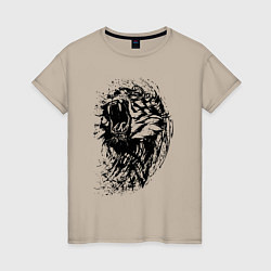 Женская футболка Тигриная пасть