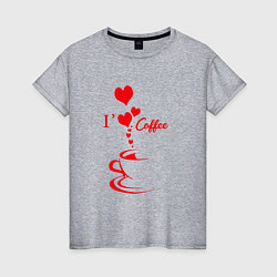 Женская футболка Время выпить кофе для двоих влюбленных