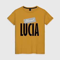 Футболка хлопковая женская Unreal Lucia, цвет: горчичный
