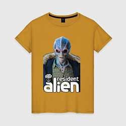 Женская футболка Resident alien