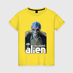 Женская футболка Resident alien