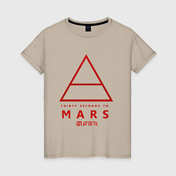 Женская футболка 30 Seconds to Mars рок