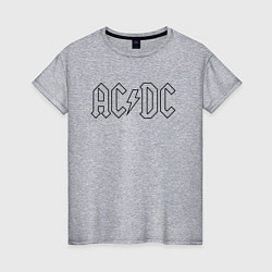 Женская футболка ACDC Logo Молния