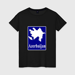 Женская футболка Азербайджан Azerbaijan