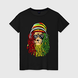 Женская футболка Rasta lioN